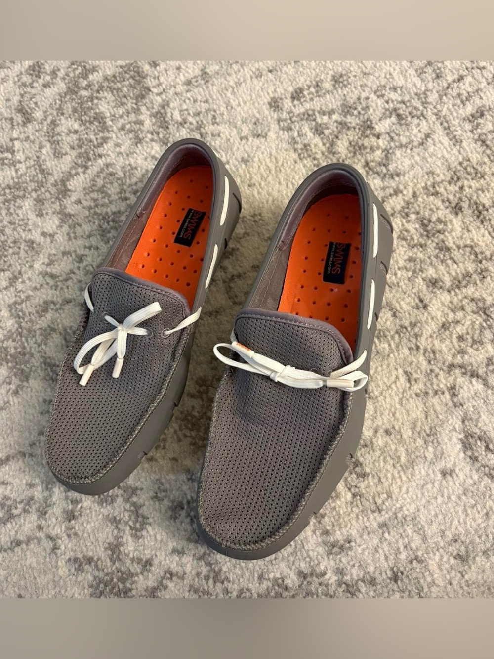 Men’s Size 9 Swims Grey and Orange Swim Shoes/Boat Shoes